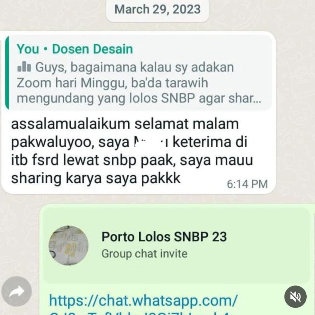 Testimoni belajar portofolio SNBP SNBT lolos masuk ITB fsrd